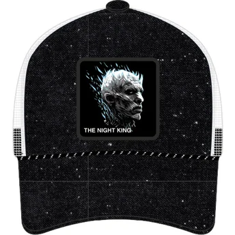 Schwarz-weiße Trucker-Kappe Nachtkönig GOT NIG Game of Thrones von Capslab