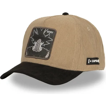 Capslab Шапка с Извита Козирка Son Goku DBS7 UNI Dragon Ball Кафяво и Черно Snapback