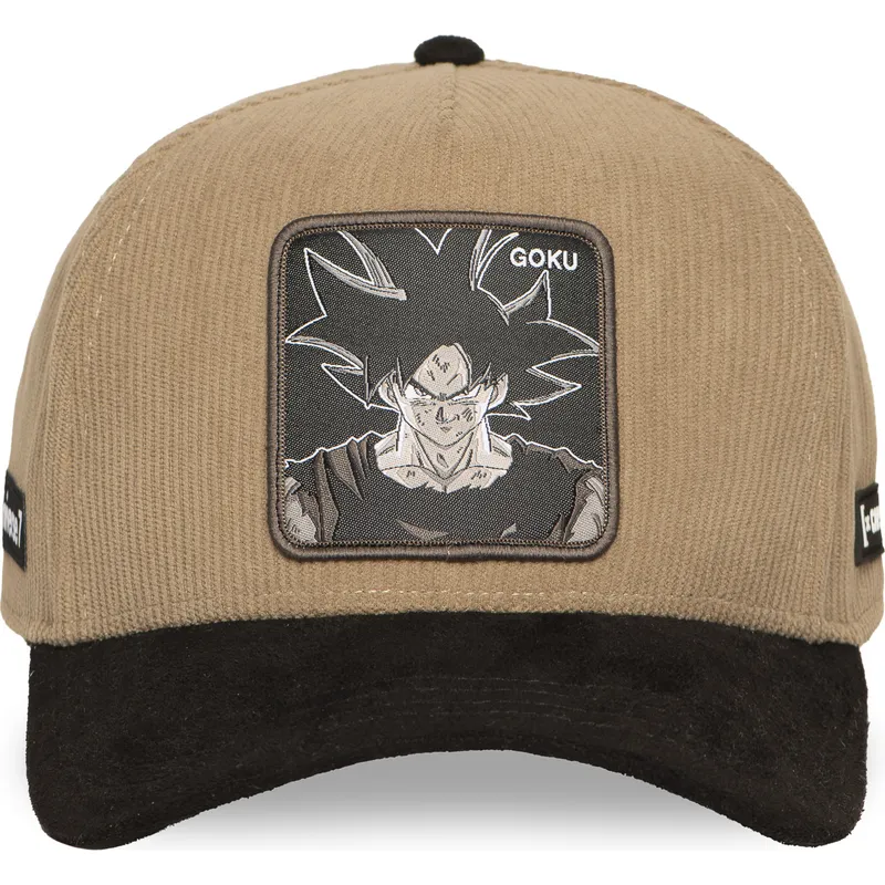 capslab-dragon-ball-son-goku-dbs7-uni-brun-og-sort-snapback-kasket