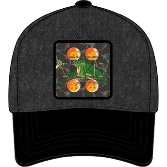 Schwarze gebogene Snapback-Kappe Shenron DBS7 SHE Dragon Ball von Capslab