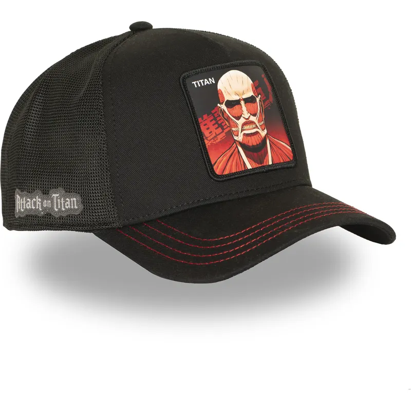trucker-cap-schwarz-kolossaler-titan-aot2-tit-attack-on-titan-von-capslab