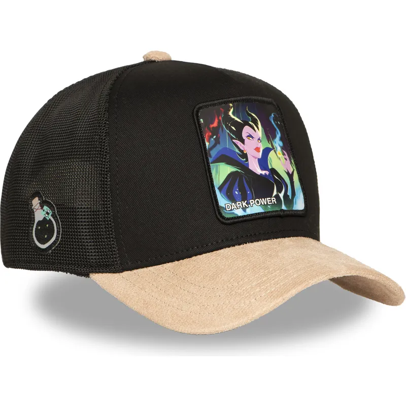 trucker-kasket-sort-og-brun-maleficent-dark-power-sp-pri3-disney-fra-capslab