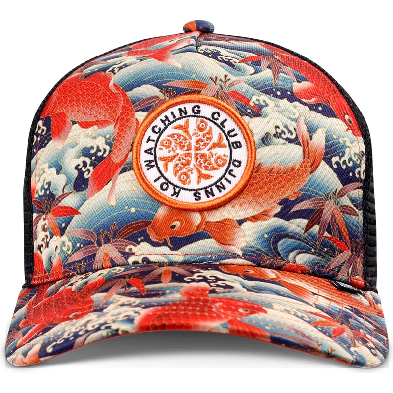 mehrfarbige-trucker-cap-koi-watching-club-hft-von-djinns