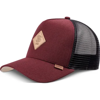 Casquette trucker rouge et noire Plainlace HFT Djinns