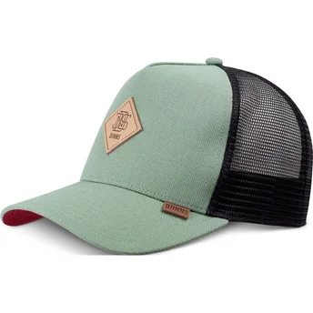 Casquette trucker verte et noire Plainlace HFT Djinns