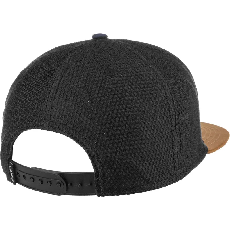 shapka-ploska-cherna-snapbek-honey-knit-ot-djinns