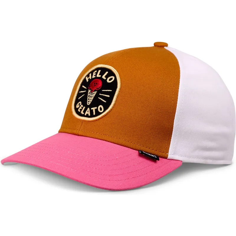djinns-detska-shapka-s-izvita-kozirka-food-gelato-basic-mnogocvetna-snapback