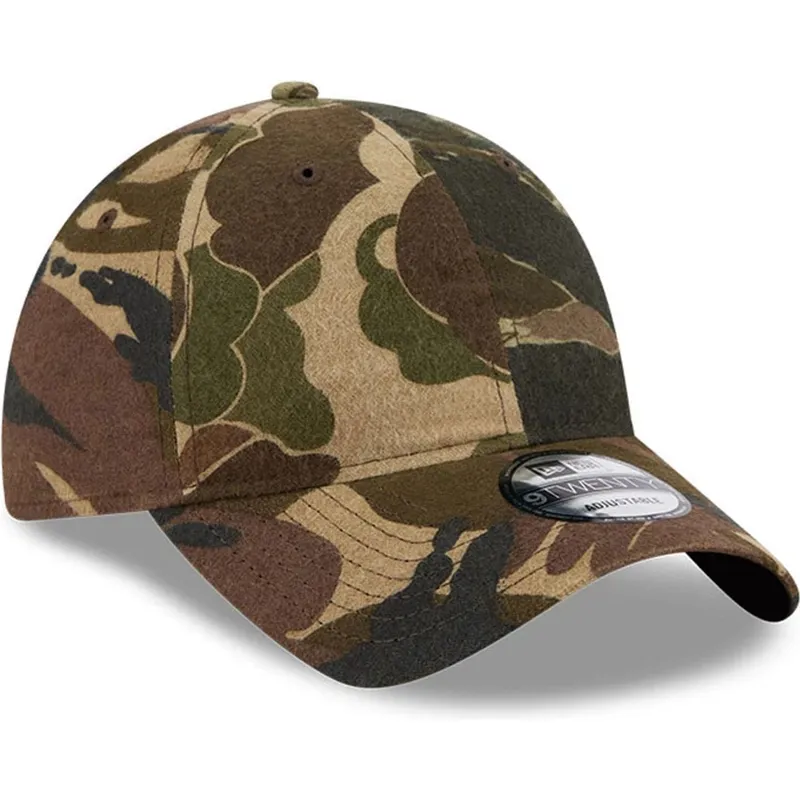 buet-kasket-camouflage-justerbar-9twenty-brushed-cotton-three-looms-woodland-fra-new-era