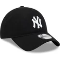 new-era-izvita-periferiya-9twenty-merinosova-vlna-new-york-yankees-mlb-cherna-reguliruema-shapka
