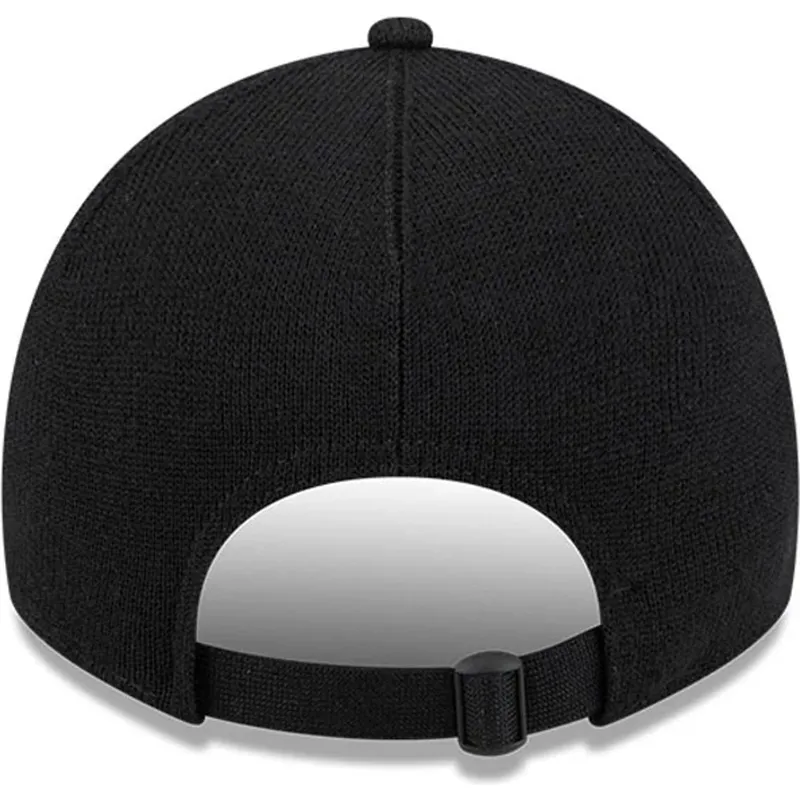 justerbar-sort-buet-kasket-9twenty-merino-wool-yarn-fra-new-york-yankees-mlb-fra-new-era