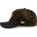 new-era-curved-brim-59fifty-low-profile-floral-cord-three-looms-printed-corduroy-oakland-athletics-mlb-black-fitted-cap