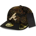 shapka-izvita-cherna-prilepnala-59fifty-low-profile-floral-cord-three-looms-printed-corduroy-na-atlanta-braves-mlb-ot-new-era