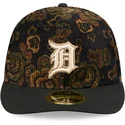sort-buet-kasket-justerbar-59fifty-low-profile-floral-cord-three-looms-printed-corduroy-fra-detroit-tigers-mlb-fra-new-era