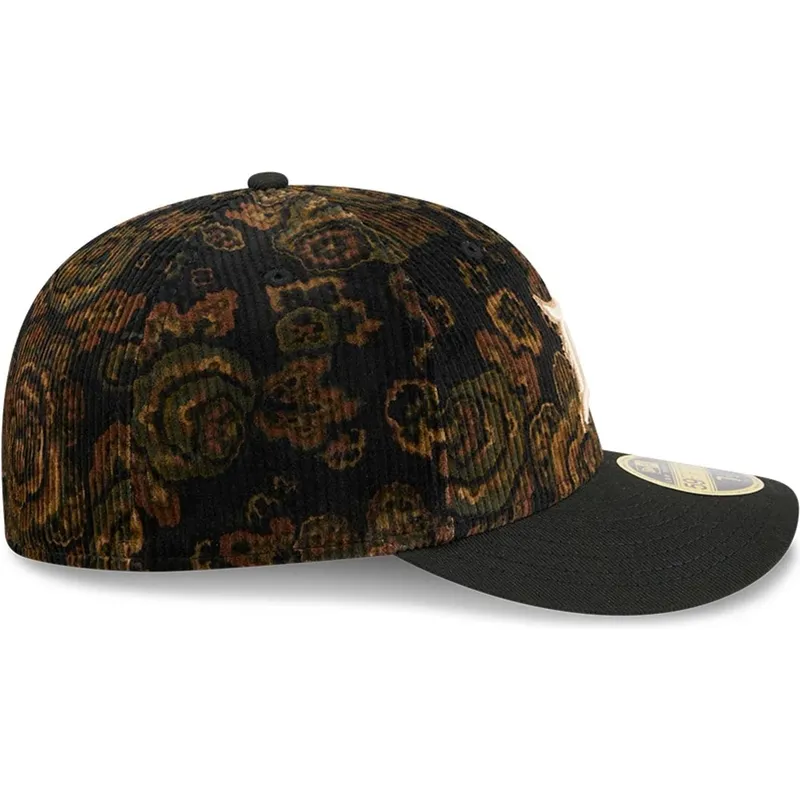 shapka-izvita-cherna-prilepnala-59fifty-low-profile-floral-cord-three-looms-printed-corduroy-na-detroit-tigers-mlb-ot-new-era