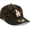 new-era-izvita-periferiya-59fifty-nisk-profil-floral-cord-three-looms-printiran-kadifen-rips-los-angeles-dodgers-mlb-cherna-pril