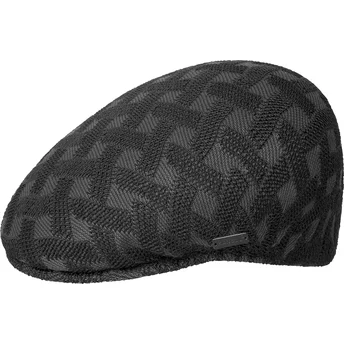 Kangol Cross Weave 504 Черна Плоска Шапка