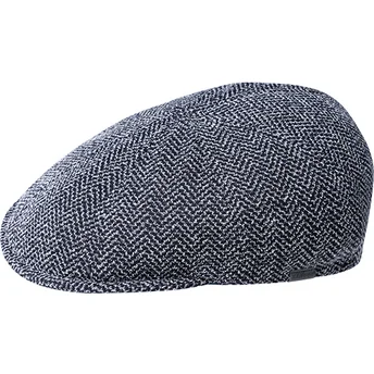 Kangol Pattern Flexfit Marled тъмносиня плоска шапка