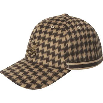 Brun justerbar buet kasket Block Zig Baseball Brown fra Kangol