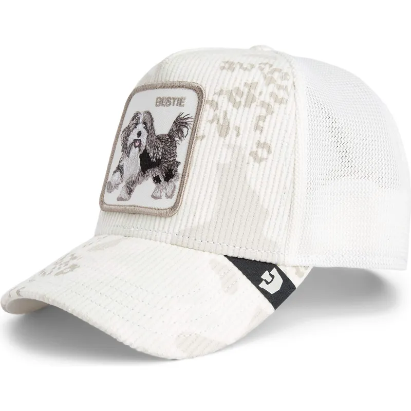 shapka-izvita-byala-snapback-na-gorra-trucker-blanca-perro-bestie-corduroy-camo-the-farm-the-farm-ot-goorin-bros