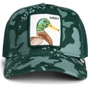 shapka-izvita-traker-zelena-snapbek-lucky-duck-corduroy-camo-the-farm-ot-goorin-bros