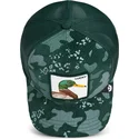 shapka-izvita-traker-zelena-snapbek-lucky-duck-corduroy-camo-the-farm-ot-goorin-bros
