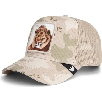 Шапка извита шапка тракер бежов снапбек King Corduroy Camo The Farm от Goorin Bros.