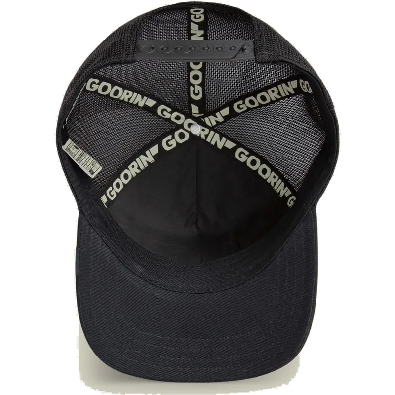 shapka-izvita-cherna-snapback-na-gorra-trucker-negra-leon-king-golden-suede-the-farm-the-farm-ot-goorin-bros