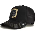 sort-trucker-kasket-panter-panther-golden-suede-the-farm-fra-goorin-bros