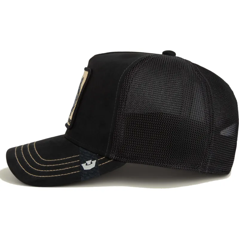 shapka-izvita-shapka-traker-cherna-snapbek-pantera-panther-golden-suede-the-farm-the-farm-ot-goorin-bros