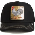 casquette-trucker-noire-coq-cock-golden-suede-the-farm-goorin-bros