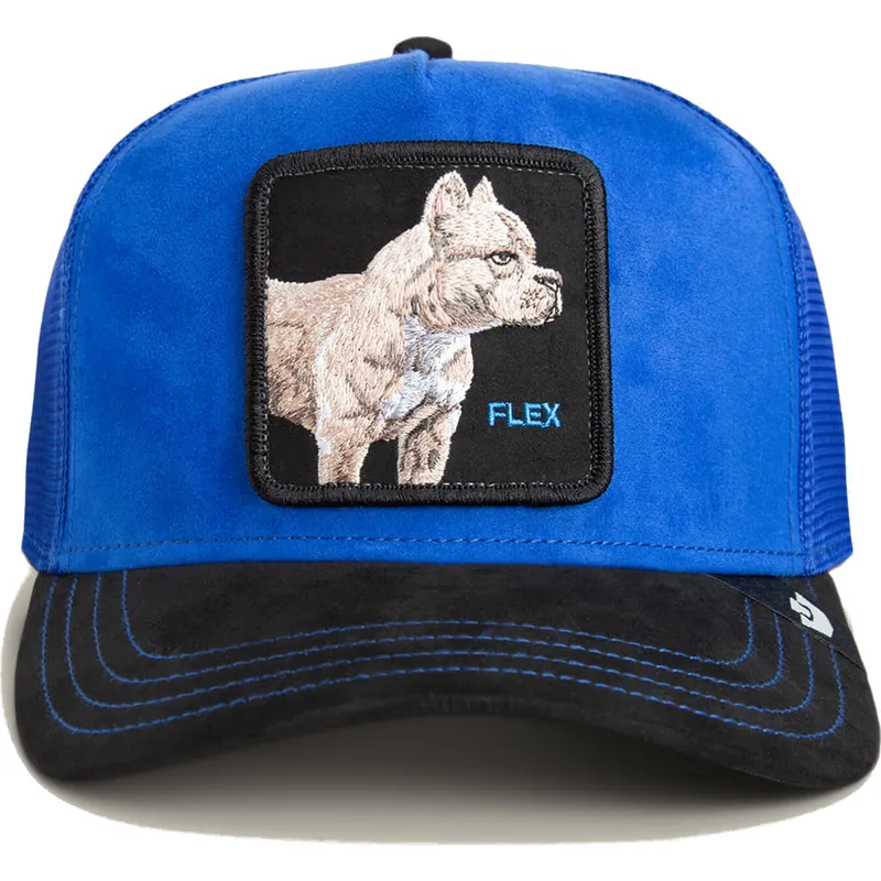 shapka-izvita-traker-sinya-snapbek-flex-suede-the-farm-ot-goorin-bros