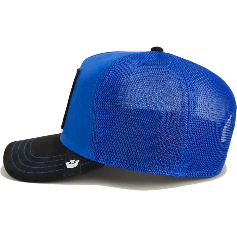 trucker-cap-blau-und-schwarz-hund-pitbull-flex-pitbull-suede-the-farm-von-goorin-bros