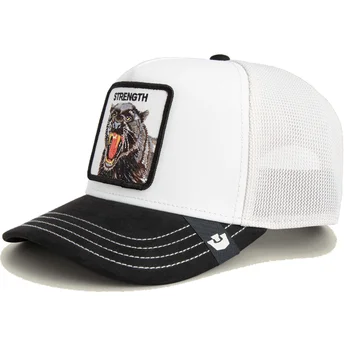 Шапка извита черна snapback на Gorra trucker blanca y negra pantera Strength Panther Suede The Farm The Farm от Goorin Bros.