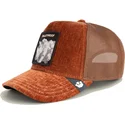 shapka-izvita-kafyav-snapback-na-gorra-trucker-marron-rinoceronte-bulletproof-iced-rhino-jewel-tones-the-farm-the-farm-ot-goorin