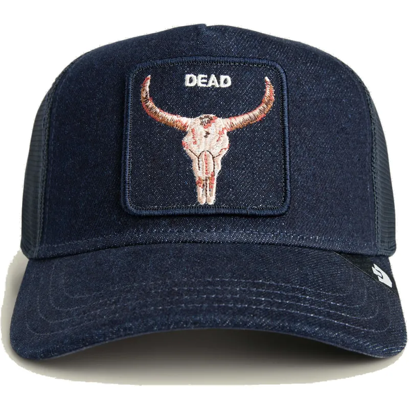 shapka-izvita-traker-tmnosin-snapbek-dead-denim-the-farm-ot-goorin-bros