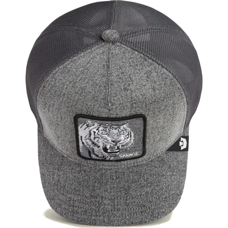 shapka-izvita-traker-siv-snapbek-savage-denim-the-farm-ot-goorin-bros