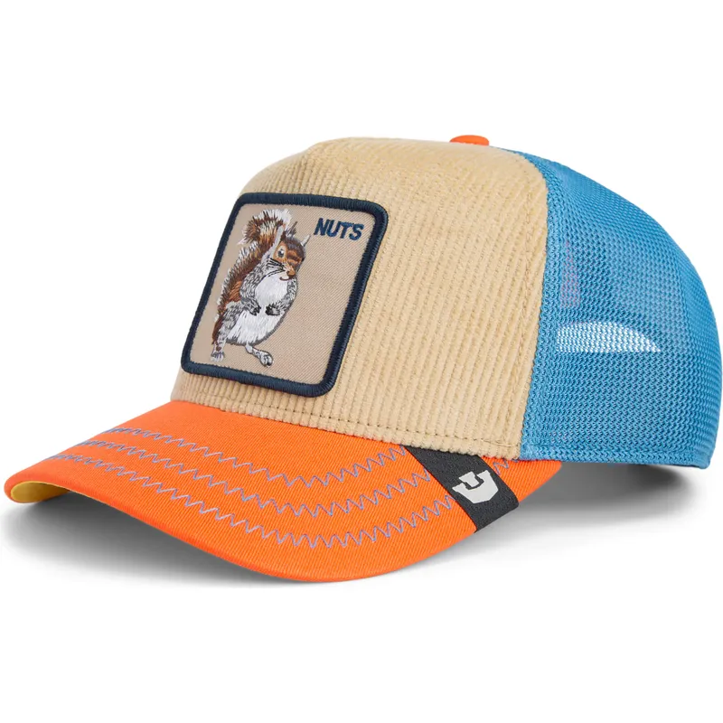 mehrfarbige-trucker-kappe-eichhornchen-nuts-remix-the-farm-von-goorin-bros