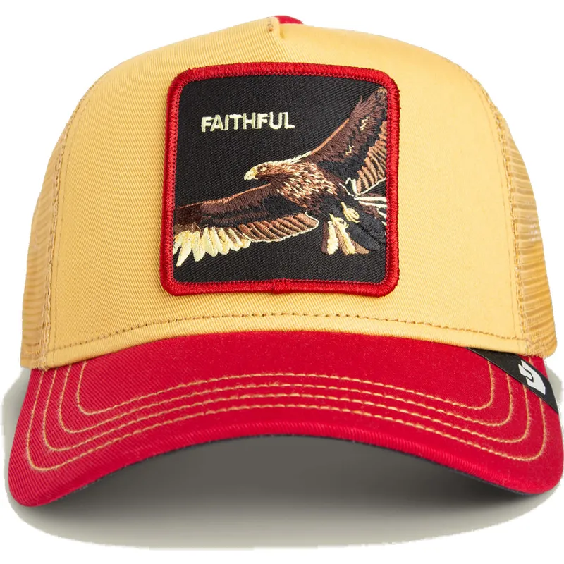gul-og-rod-orne-trucker-kasket-the-faithful-eagle-sport-the-farm-fra-goorin-bros