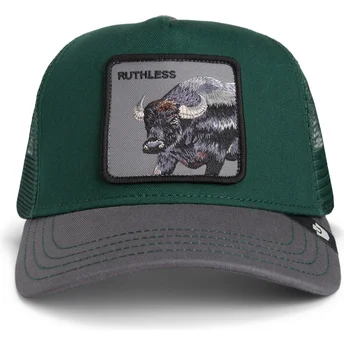 Καπέλο τράκερ πράσινο και γκρι βουβάλι Ruthless Two-Tone Buffalo Sport The Farm της Goorin Bros.