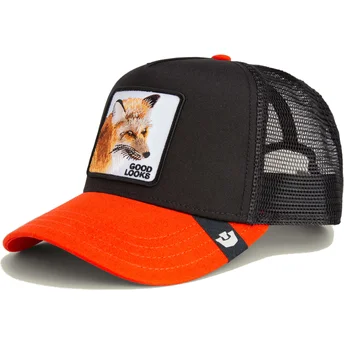 Sort og orange ræv trucker kasket Good Looks Sport The Farm af Goorin Bros.