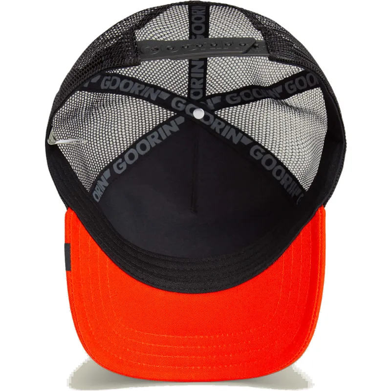 trucker-kasket-sort-og-orange-raev-good-looks-sport-the-farm-fra-goorin-bros