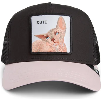 Goorin Bros. Cat Cute The Sphynx Sport The Farm Черна Шапка Тракер