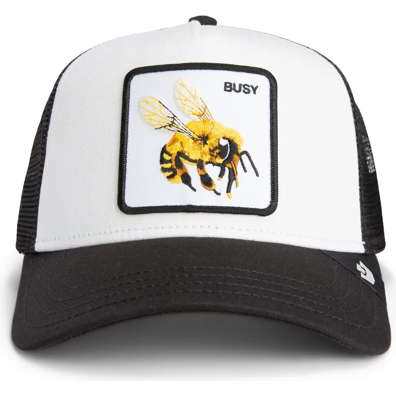 goorin-bros-the-busy-bee-sport-the-farm-hvid-og-sort-bi-trucker-cap