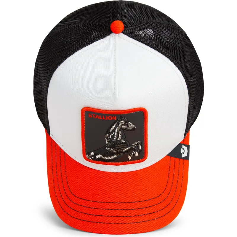 goorin-bros-the-farm-stallion-tri-tone-multicolor-trucker-kasket-med-hest