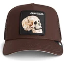 trucker-cap-braun-totenkopf-the-cancelled-skull-grit-the-farm-von-goorin-bros