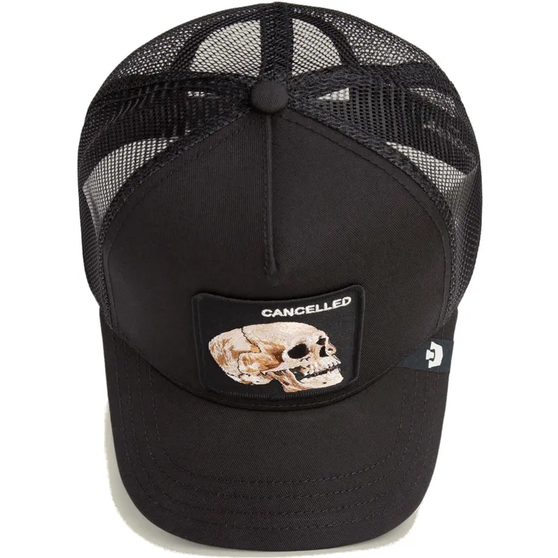 shapka-izvita-traker-cherna-snapbek-the-cancelled-skull-grit-the-farm-ot-goorin-bros