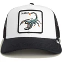 goorin-bros-deadly-the-farm-hvid-og-sort-skorpion-trucker-kasket