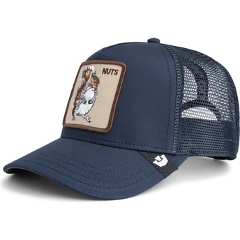 Casquette trucker bleue marine écureuil Nuts The Farm Goorin Bros.