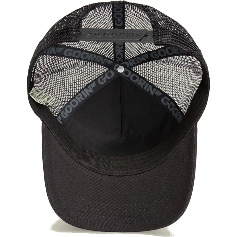 shapka-izvita-cherna-snapbek-za-deca-the-farm-ot-goorin-bros