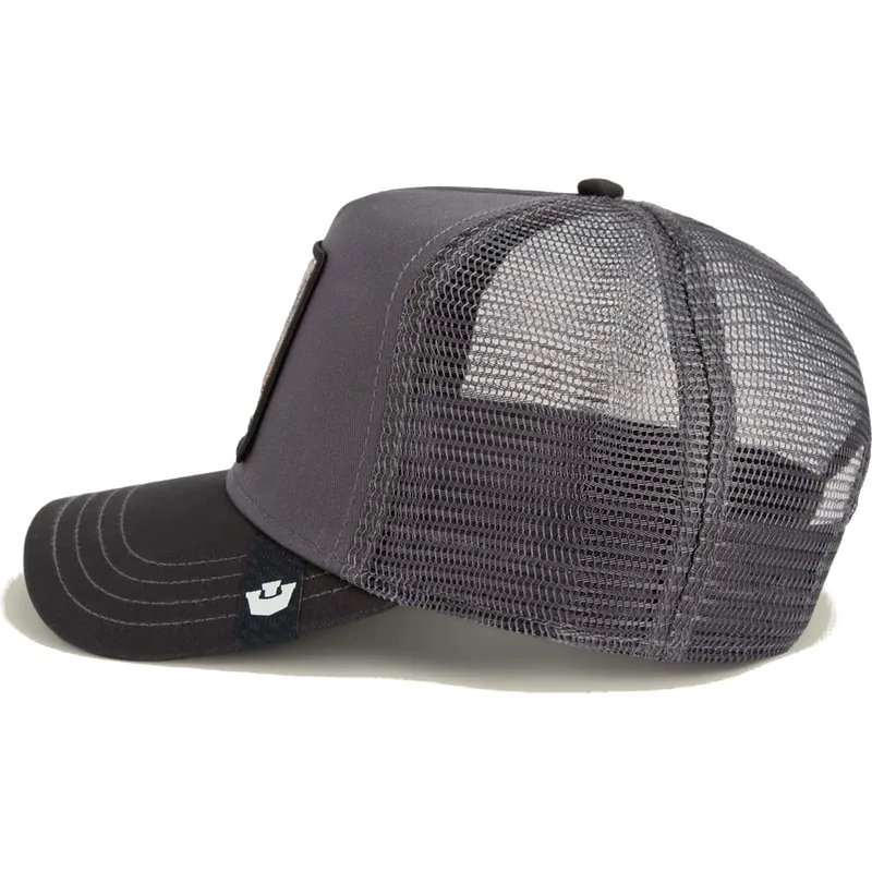 goorin-bros-the-tuff-mini-the-farm-gra-trucker-kasket-til-drenge-med-naesehorn